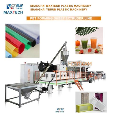 Thermoforming APET PLA PETG Sheet 3 Roll Calender Extrusion Line