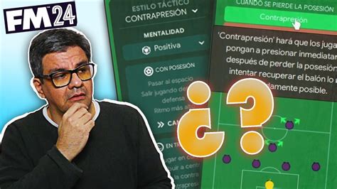 Jugar CONTRAPRESIÓN o CONTRAPRESIONAR Football Manager 2024