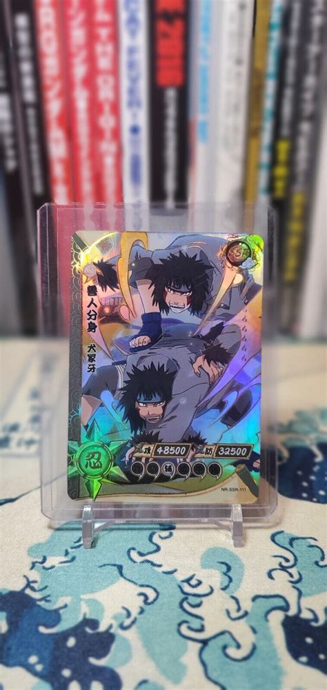 Inuzuka Kiba Ssr Holo Foil Kayou Official Naruto Card Tcg Nr Ssr Ebay