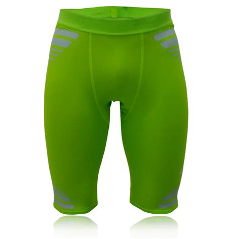 Adidas Techfit Powerweb Mens Green Climacool Compression Shorts Tights Bottoms Ebay