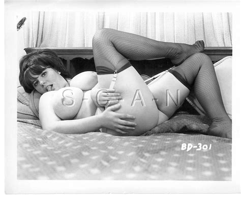 Original Vintage S S Nude Rp Super Endowed Woman Legs Stockings Butt