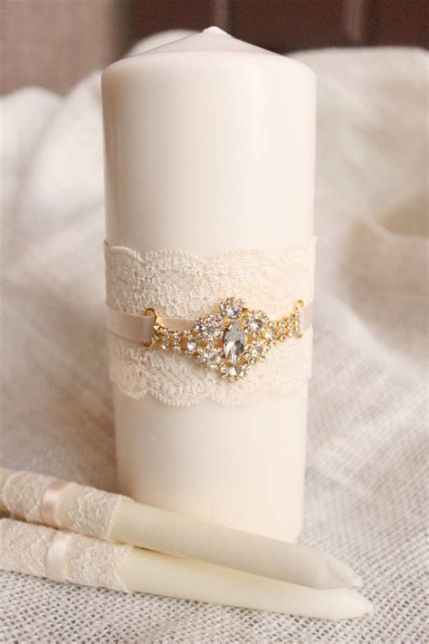 Wedding Unity Candles White Or Ivory White Unity Candle W Etsy