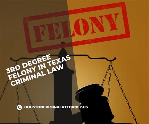 What Is A 3rd Degree Felony Texas Penal Code Criminal Law