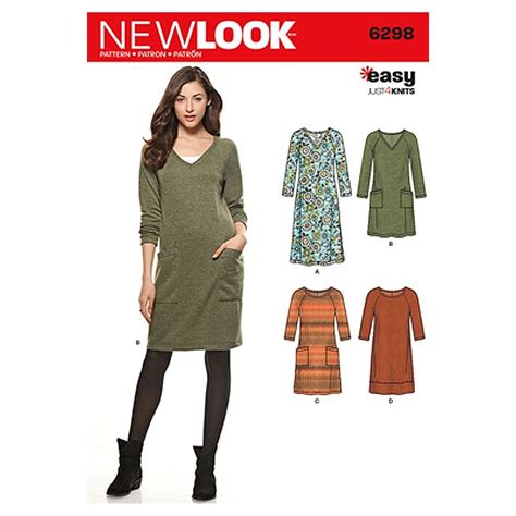 Patron De Robe Et Tunique New Look R F Nl Europ Distri