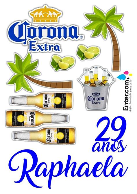 Topo De Bolo Cerveja Corona