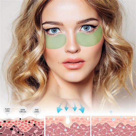 Hydrating Under Eye Masks with Hyaluronic Acid (30 Pairs) for Dark