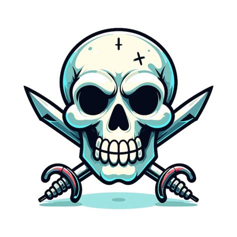 Premium Vector Cartoon Scull Vector Illustration