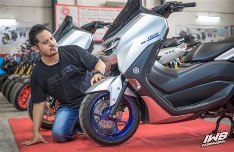 Hot Nongol Yamaha N Max 155 VVA Silver Velg Biru Moncrottt Cakk