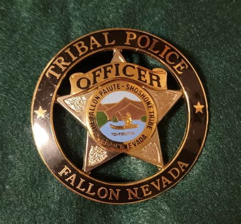 Officer Fallon Tribal Police Authentic Native American Police Badge For Sale