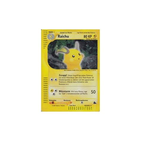 Pokemon Karte Raichu H25 H32 HOLO Skyridge Kaufen Bei GttG