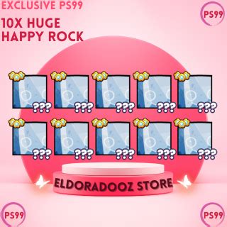 10x HUGE HAPPY ROCK | PS99 - Game Items - Gameflip