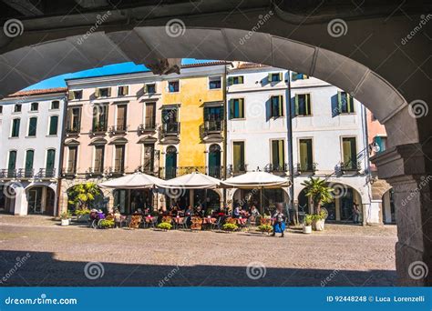 Italian Houses Arcade Este Padova Italy Portico Editorial Stock Photo