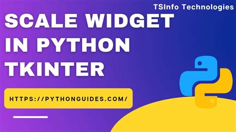 Scale Widget In Python Tkinter Python Tkinter Scale Window Youtube