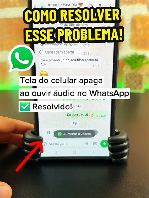 Meu Celular Apaga A Tela Quando Escuto Áudio No Whatsapp - Como resolver problema de tela apagando no WhatsApp | TikTok