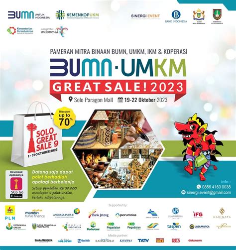 Bumn Umkm Great Sale Pameran Mitra Binaan Bumn Umkm Ikm