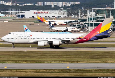 HL7428 Asiana Airlines Boeing 747 48E Photo By SpotterMatt ID 1508848