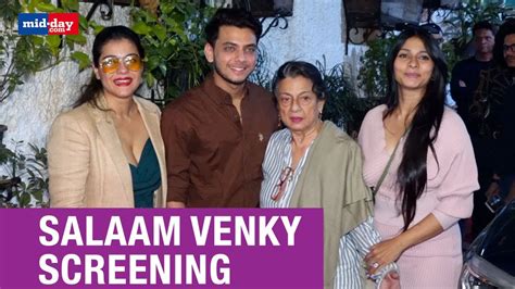 Kajol Vishal Jethwa Tanisha Mukerji Others At Salaam Venky