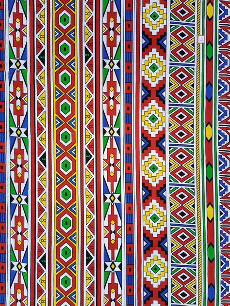 Ndebele Tribe Fabricafrican Fabricsouth African Etsy