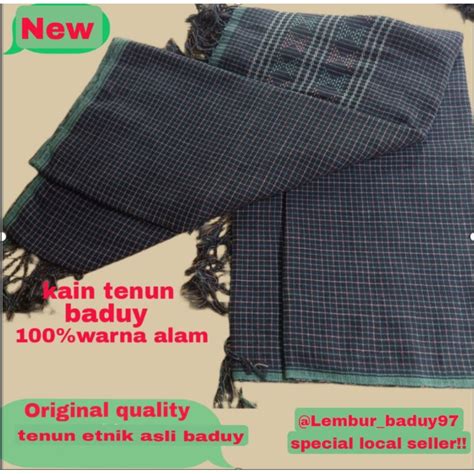 Jual KAIN TENUN BADUY Motif Adumancung Pepetikan 100 Warna Alami