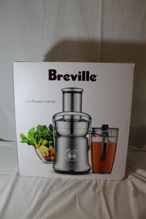 Breville Bje830bss Juice Fountain Cold Xl Juicer Brushed Stainless