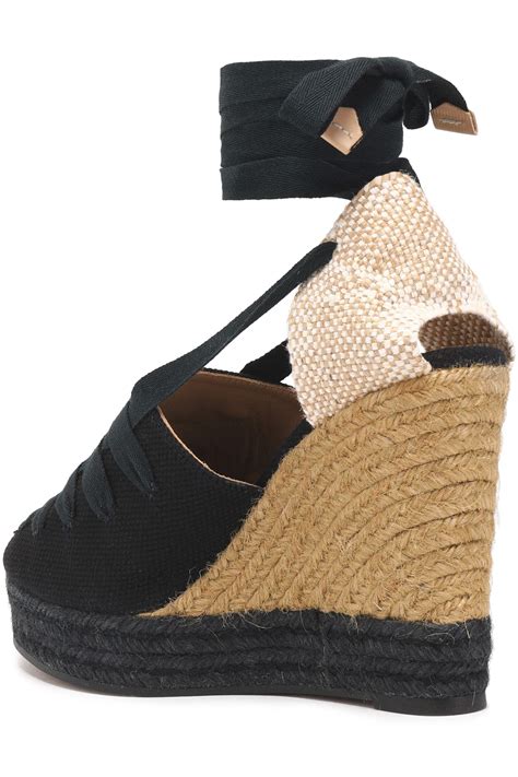 Castaner Lula Canvas Wedge Espadrilles in Black - Lyst