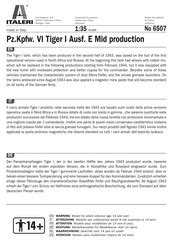 Italeri Pz Kpfw Vi Tiger I Ausf E Mid Production Manuales Manualslib