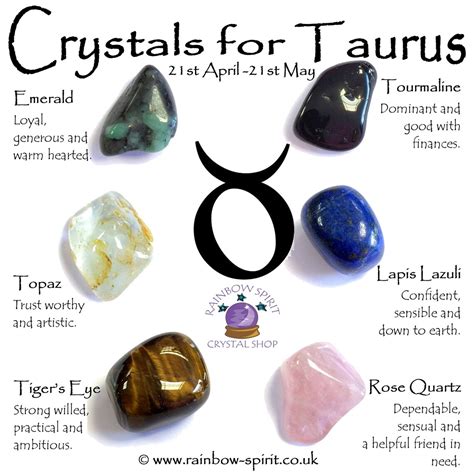 Taurus Birthstones Crystal Set | Etsy