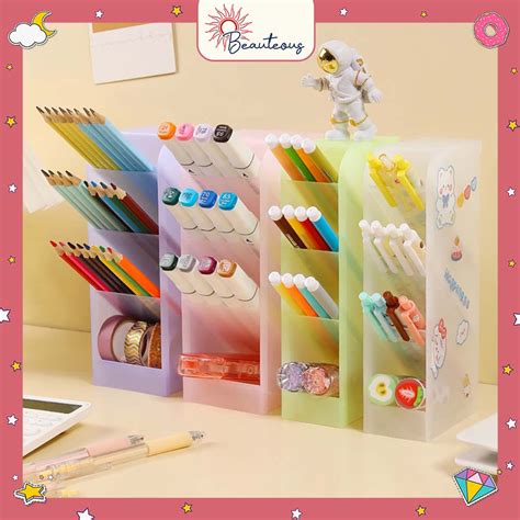 Jual Rak Pensil Holder Tempat Penyimpanan Alat ATK Bulpoin Pensil