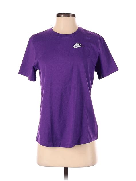 Nike 100 Cotton Purple Short Sleeve T Shirt Size S 54 Off Thredup