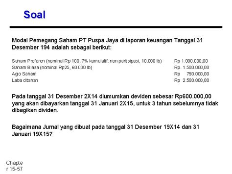 Penyajian Dan Analisis Laporan Ekuitas Pemegang Saham