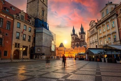 Premium Photo Old Town Square Illuminated
