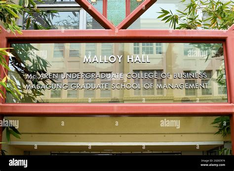 Exterior Of Malloy Hall Home Of The School Of Management On The Campus