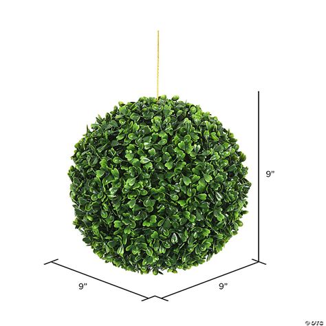 Vickerman 9 Artificial Green Boxwood Ball