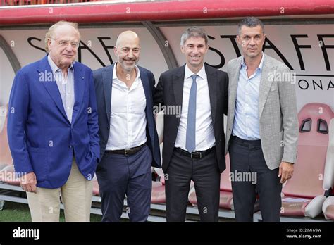 Paolo Scaroni President Of Ac Milan And Ivan Gazidis Ceo Of Ac Milan