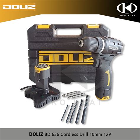 Jual Bor Baterai Mm Doliz Bd Cordless Brushless Drill V Nm