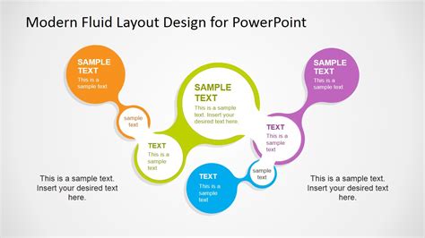 Modern Fluid Layout Design For PowerPoint SlideModel