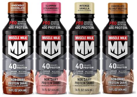 Muscle Milk Pro Series Protein Shake 4 Flavor Variety 40g