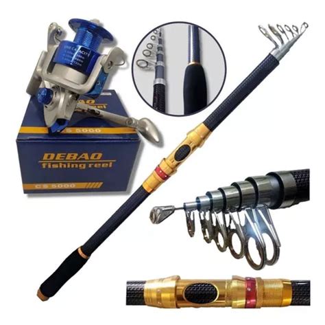 Kit De Pesca Vara Carbono Leve 3 Metros E Molinete Cs 5000