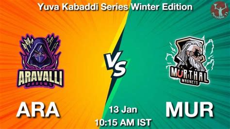 Ara Vs Mur Dream Team Prediction Fantasy Kabaddi Tips Jan