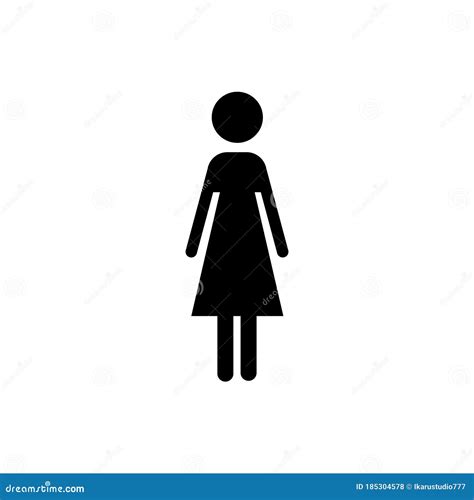 Female Icon. Toilet Icon Vector. Toilet Sign Stock Vector - Illustration of isolated, couple ...