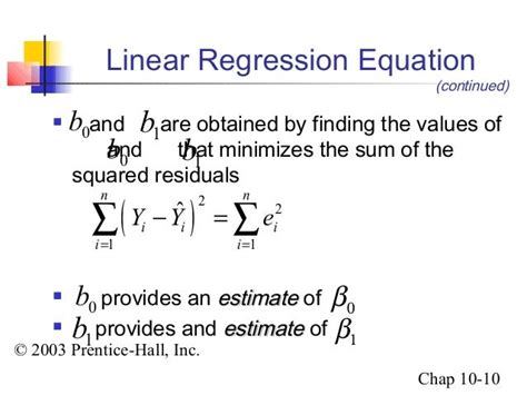 Linear regression
