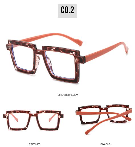 Ins Fashion High Quality Tr90 Anti Blue Light Glasses Women Men 2023 Retro Square Eyeglasses