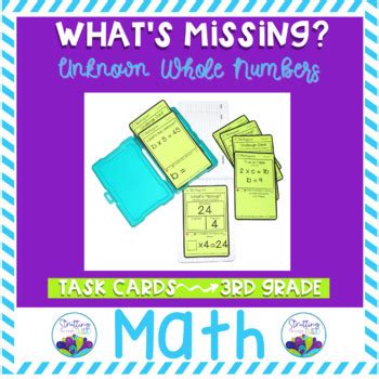 Determining Unknown Whole Numbers With Multiplication TpT