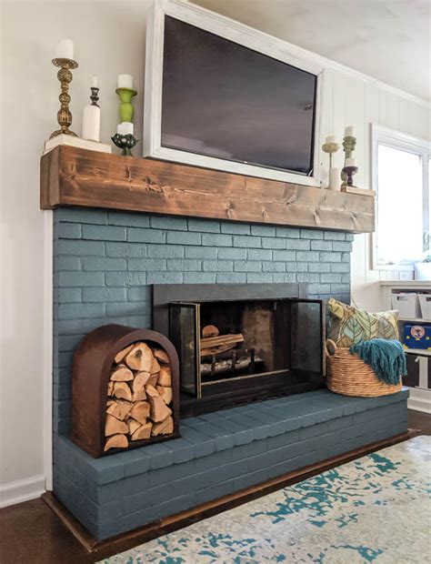 How To Paint A Brick Fireplace The Right Way Home Fireplace