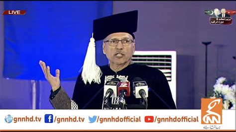 Live President Arif Alvi Speech In Ceremony Gnn Youtube