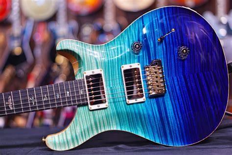 Prs Custom 24 Blue Fade Absolute Beauty Rguitars