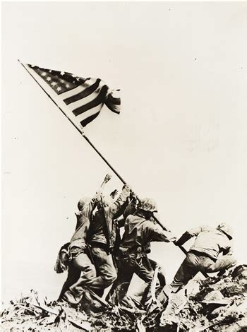 Raising Of The Flag At Iwo Jima By Joe Rosenthal On Artnet