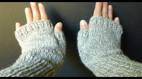 Beginner Fingerless Gloves Knitting Pattern Mikes Nature