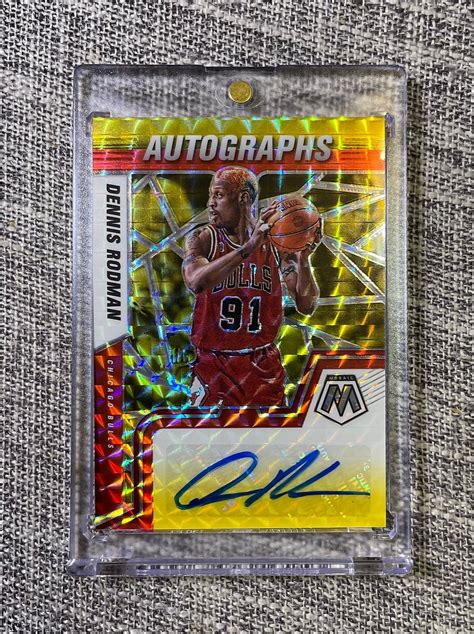 Panini Mosaic Auto Am Drm Dennis Rodman Yahoo