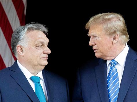 Orban nennt Trump Präsident des Friedens Trump empfängt Orban privat